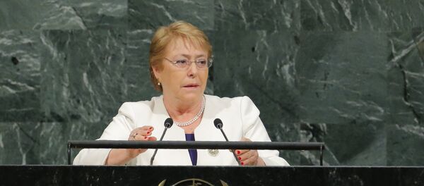 Michelle Bachelet, presidenta de Chile - Sputnik Mundo