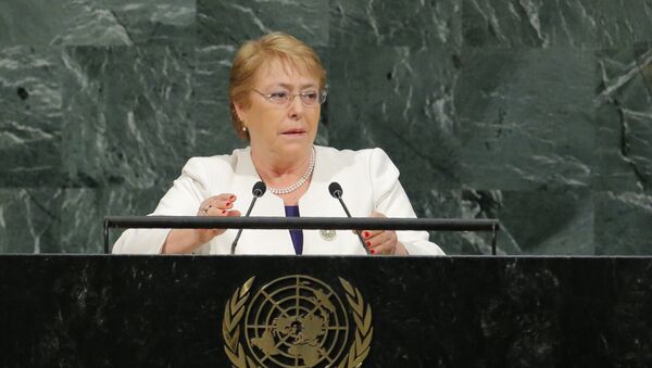 Michelle Bachelet, presidenta de Chile - Sputnik Mundo