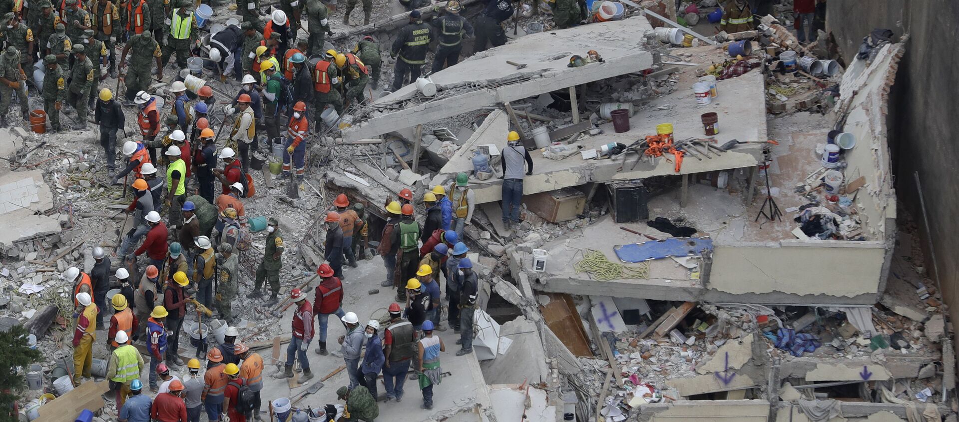 Las consecuencias del terremoto en México (archivo) - Sputnik Mundo, 1920, 16.01.2018