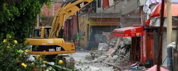 Labores de rescate tras el sismo en México (archivo) - Sputnik Mundo