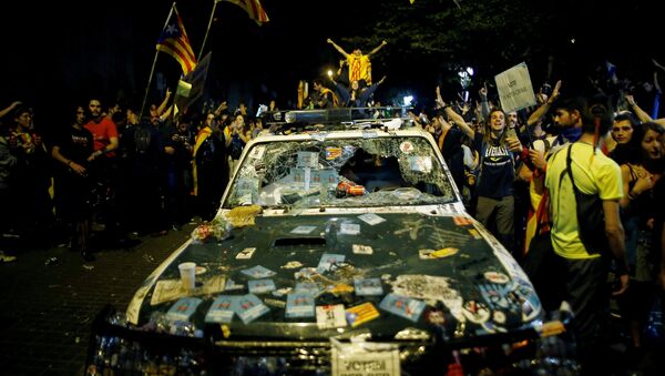 Protestas en Cataluña - Sputnik Mundo