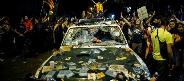 Protestas en Cataluña Protestas en Cataluña - Sputnik Mundo