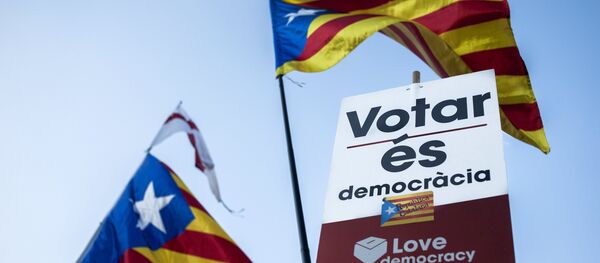 Protestas en Barcelona, Cataluña - Sputnik Mundo