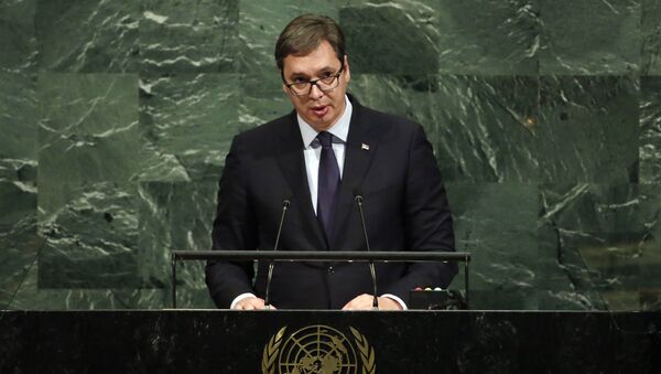 Aleksandar Vucic, presidente de Serbia - Sputnik Mundo