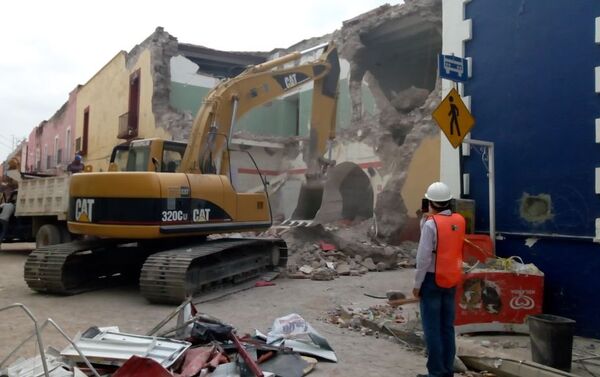 Ciudad de Atlixco tras el terremoto - Sputnik Mundo