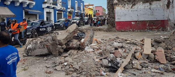 Ciudad de Atlixco tras el terremoto - Sputnik Mundo