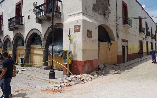 Ciudad de Atlixco tras el terremoto - Sputnik Mundo