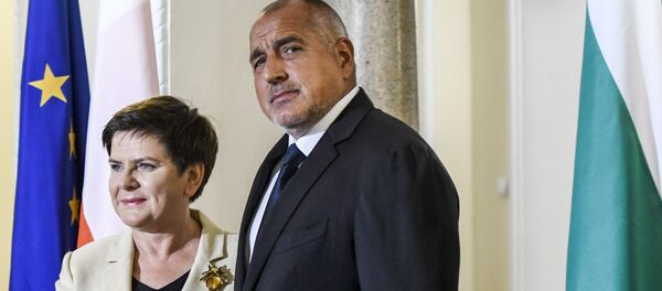 Beata Szydlo, primera ministra de Polonia, y Boiko Borísov, primer ministro de Bulgaria - Sputnik Mundo