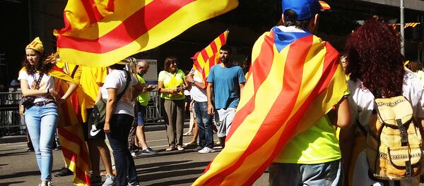 Protestas en Barcelona, Cataluña - Sputnik Mundo