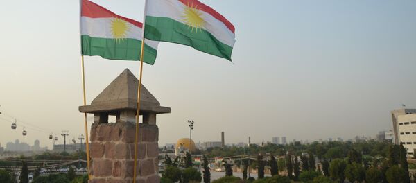 Las banderas del Kurdistán iraquí - Sputnik Mundo