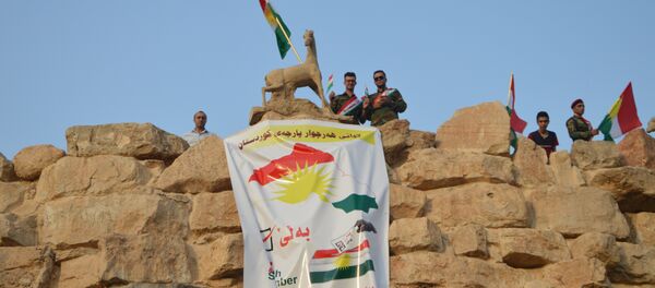 Propaganda de apoyo al referéndum de independencia de Kurdistán iraquí - Sputnik Mundo