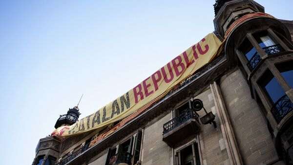 Protestas en Barcelona - Sputnik Mundo