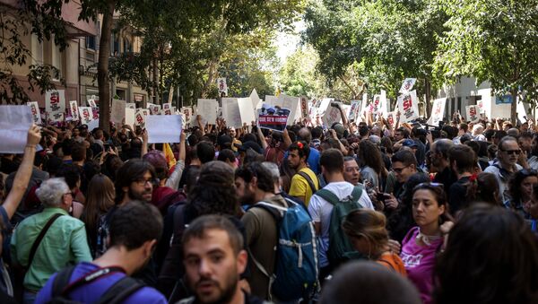 Protestas en Barcelona - Sputnik Mundo