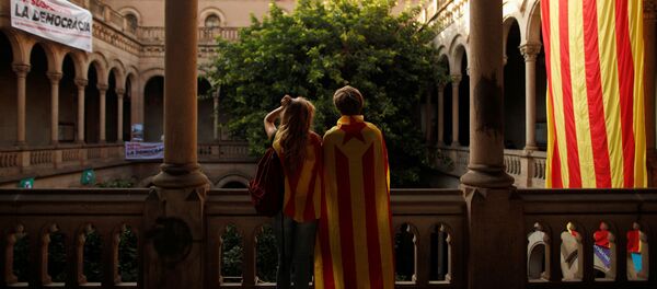 Partidarios de la independencia de Cataluña - Sputnik Mundo