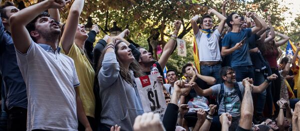 Protestas en Barcelona, Cataluña - Sputnik Mundo