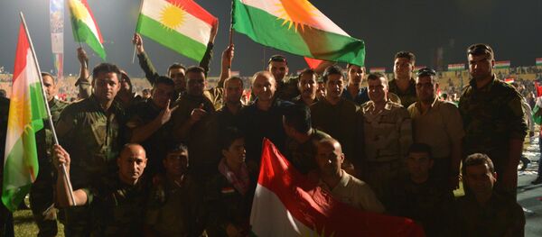 Partidarios de la independencia de Kurdistán - Sputnik Mundo