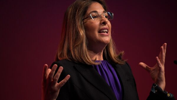 Autora y activista canadiense, Naomi Klein, durante su intervención en el congreso del Partido Laborista británico - Sputnik Mundo