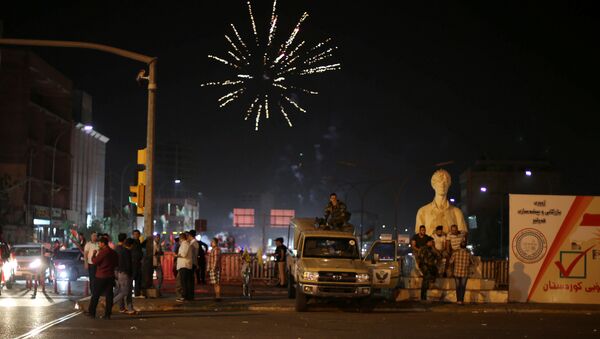 Partidarios del referéndum en el Kurdistán iraquí - Sputnik Mundo