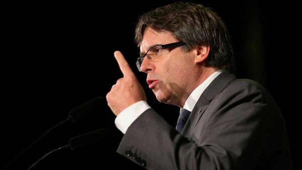 Carles Puigdemont, el presidente catalán - Sputnik Mundo