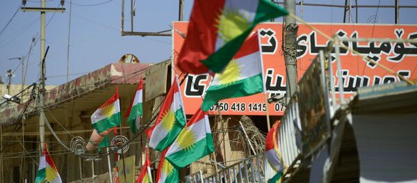 Banderas de Kurdistán iraquí - Sputnik Mundo
