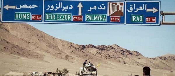 Lugar cerca de la frontera entre Siria e Irak Lugar cerca de la frontera entre Siria e Irak - Sputnik Mundo