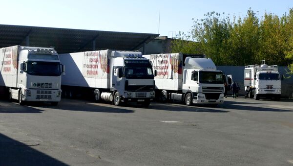 El 69 convoy humanitario de Rusia a Donbás - Sputnik Mundo