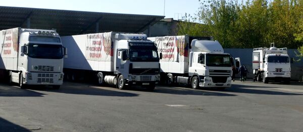 El 69 convoy humanitario de Rusia a Donbás - Sputnik Mundo