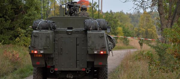 Un vehículo militar sueco (archivo) - Sputnik Mundo