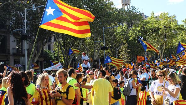 Partidarios de la independencia de Cataluña - Sputnik Mundo