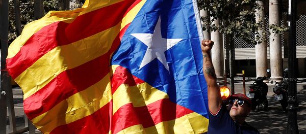 Un partidario de la independencia de Cataluña - Sputnik Mundo