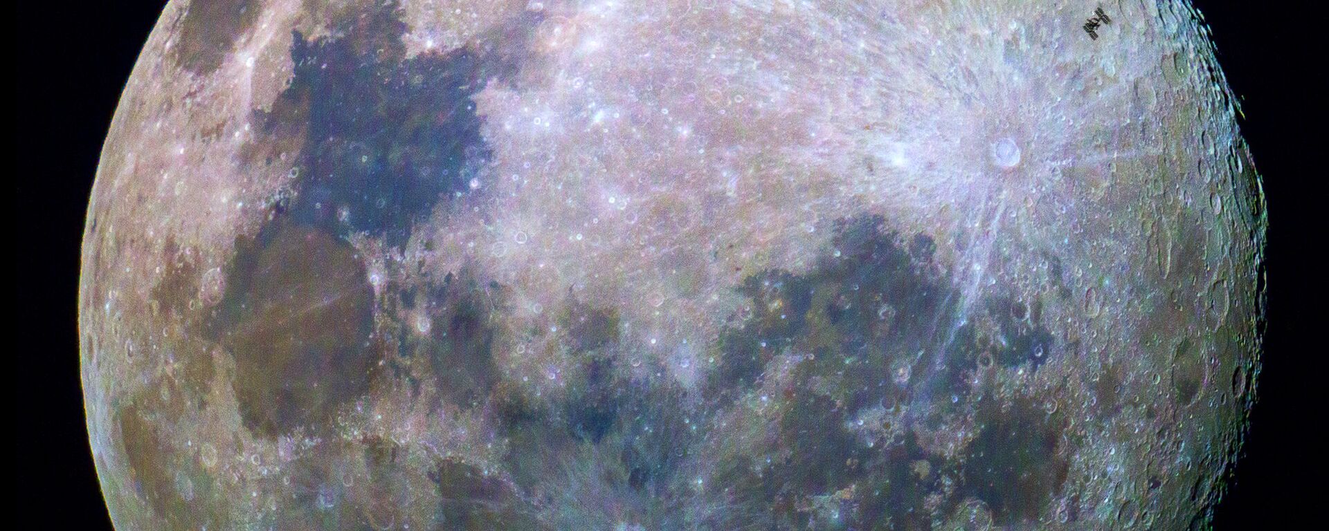 ISS Transits the Moon - Sputnik Mundo, 1920, 15.06.2021