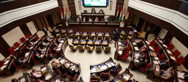 El Parlamento del Kurdistán iraquí en Erbil - Sputnik Mundo