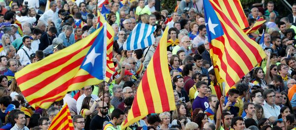 Partidarios de la independencia de Cataluña - Sputnik Mundo