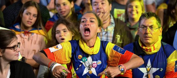 Partidarios de la independencia de Cataluña Partidarios de la independencia de Cataluña - Sputnik Mundo