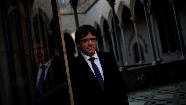 Carles Puigdemont, el presidente catalán - Sputnik Mundo