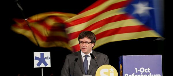 Carles Puigdemont, el presidente catalán - Sputnik Mundo