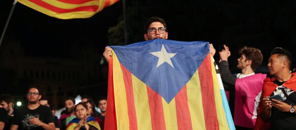 Partidarios de la independencia de Cataluña - Sputnik Mundo