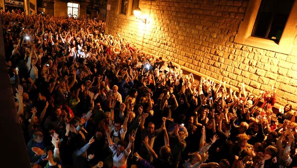 Partidarios de la independencia de Cataluña - Sputnik Mundo