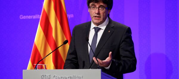 Carles Puigdemont, el presidente catalán - Sputnik Mundo