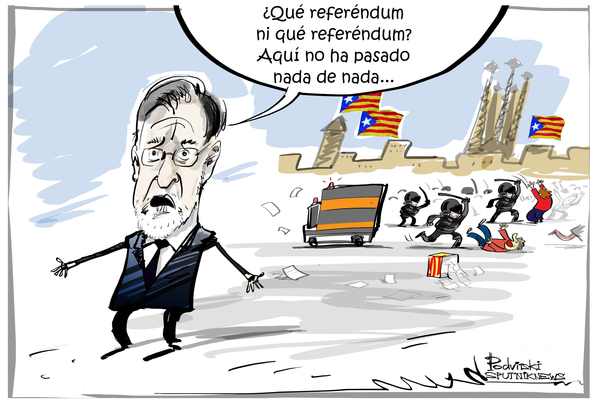 ¿Qué referéndum? Aquí no ha pasado nada ¿Qué referéndum? Aquí no ha pasado nada - Sputnik Mundo