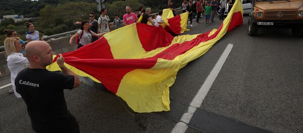 Manifestaciones por la independencia en Cataluña - Sputnik Mundo