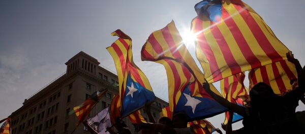Banderas independentistas de Cataluña - Sputnik Mundo