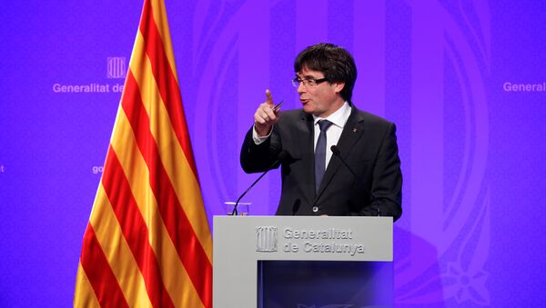 Carles Puigdemont, el presidente catalán - Sputnik Mundo