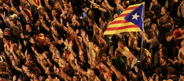 Las manifestaciones en Barcelona - Sputnik Mundo
