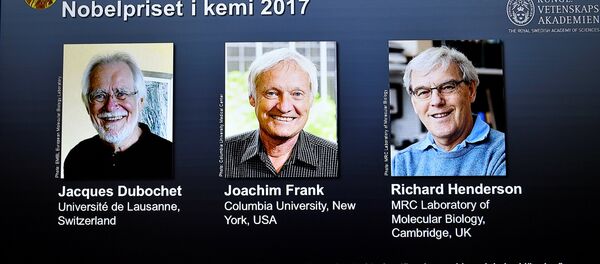 Tres investigadores, ganadores del Premio Nobel de Química 2017 - Sputnik Mundo