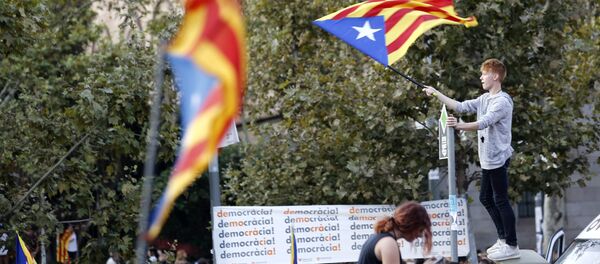 Partidarios de la independencia de Cataluña - Sputnik Mundo