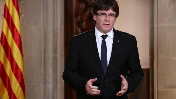 Carles Puigdemont, el presidente catalán - Sputnik Mundo