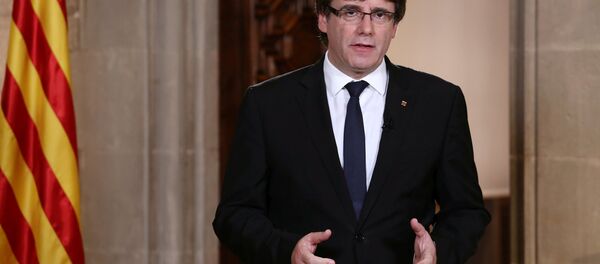 Carles Puigdemont, el presidente catalán - Sputnik Mundo