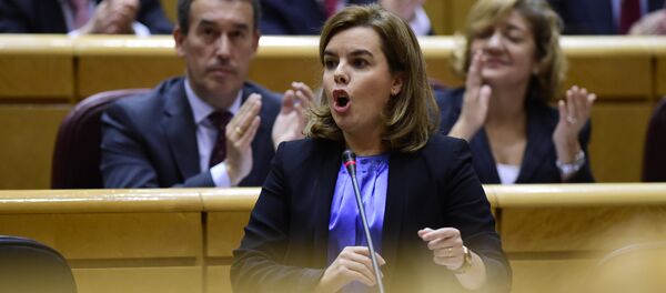 Soraya Sáenz, la vicepresidenta del Gobierno español Soraya Sáenz, la vicepresidenta del Gobierno español - Sputnik Mundo