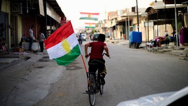 Bandera de Kurdistán iraquí - Sputnik Mundo